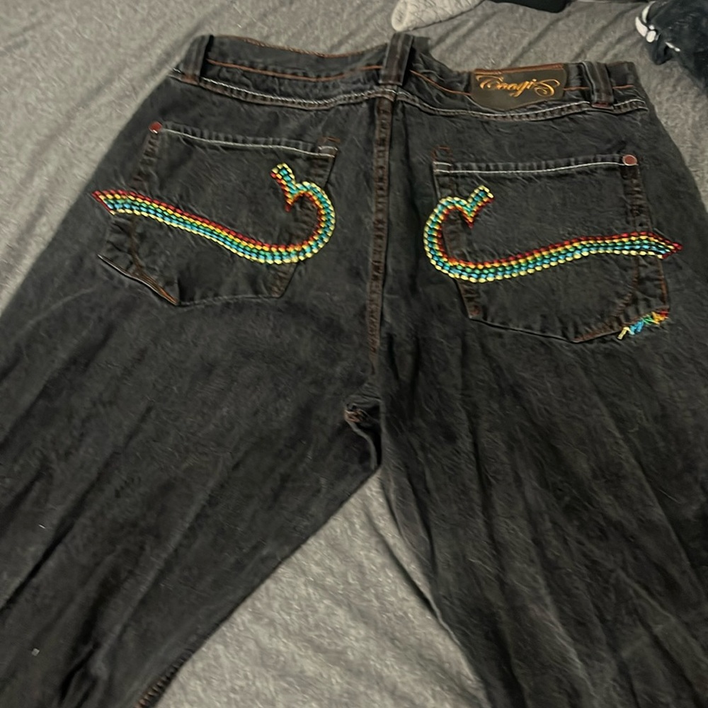 Coogi 90's embroidered back pocket jeans